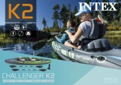 Intex Challenger K2 Opblaasbare Kajak - 2 Personen -Zwembad En Varen 1335 1900 68306np pkg 2022 300