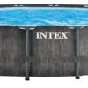 Intex Prism Frame Pool Greywood - 549 X 122 Cm – Met Filterpomp En Accessoires -Zwembad En Varen 417 1200 intex 26744