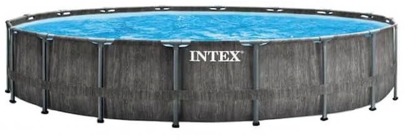 Intex Prism Frame Pool Greywood - 549 X 122 Cm – Met Filterpomp En Accessoires 3 Intex Prism Frame Pool Greywood - 549 X 122 Cm – Met Filterpomp En Accessoires