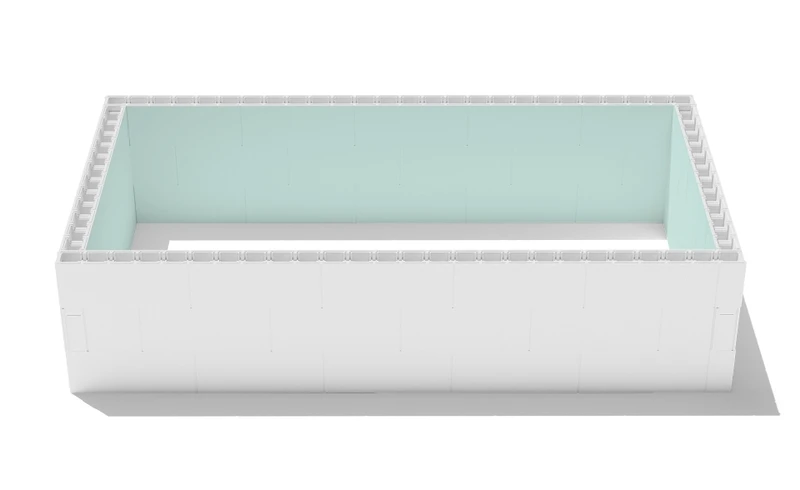 Polystyreen Zwembad Blokkenset High Density - 6,00 X 3,00 X 1,50 M 3 Polystyreen Zwembad Blokkenset High Density - 6,00 X 3,00 X 1,50 M