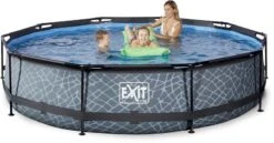 EXIT TOYS EXIT Stone Zwembad - 360 X 76 Cm - Met Filterpomp -Zwembad En Varen 626 1200 exit 30 12 12 00 int 3