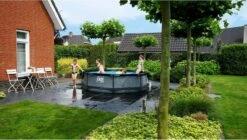 EXIT TOYS EXIT Wood Zwembad - 300 X 76 Cm - Met Filterpomp -Zwembad En Varen 678 1200 exit 30 12 10 10 int 8