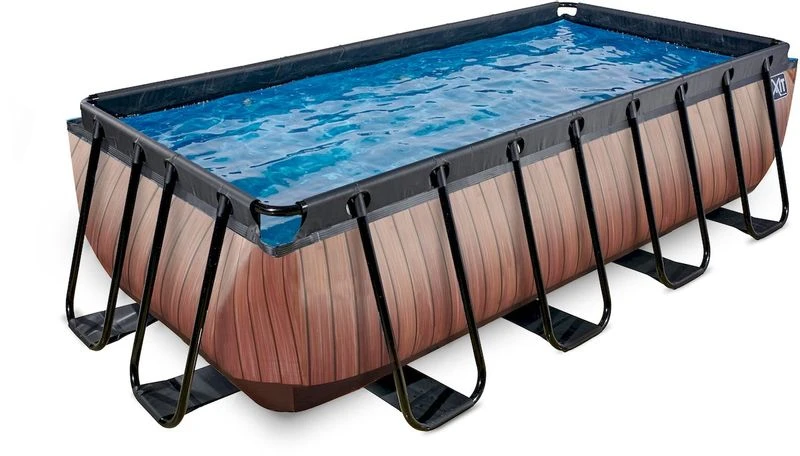 EXIT TOYS EXIT Wood Zwembad - 400 X 200 X 100 Cm - Met Zandfilterpomp En Trap 4 EXIT TOYS EXIT Wood Zwembad - 400 X 200 X 100 Cm - Met Zandfilterpomp En Trap - Afbeelding 2