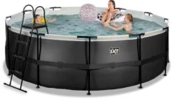 EXIT TOYS EXIT Black Leather Zwembad - 427 X 122 Cm - Met Zandfilterpomp En Trap -Zwembad En Varen 688 1200 exit 30 27 14 20 int 4