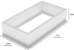 Polystyreen Zwembad Blokkenset - 7,00 X 3,50 X 1,50 M -Zwembad En Varen 700x350 zij size