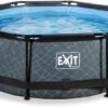 EXIT TOYS EXIT Stone Zwembad - 244 X 76 Cm - Met Filterpomp