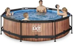 EXIT TOYS EXIT Wood Zwembad - 300 X 76 Cm - Met Filterpomp -Zwembad En Varen 765 1200 exit 30 12 10 10 int 3