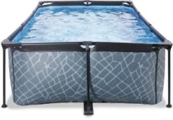 EXIT TOYS EXIT Stone Zwembad - 220 X 150 X 65 Cm - Met Filterpomp -Zwembad En Varen 832 1200 exit 30 00 21 00 int 2