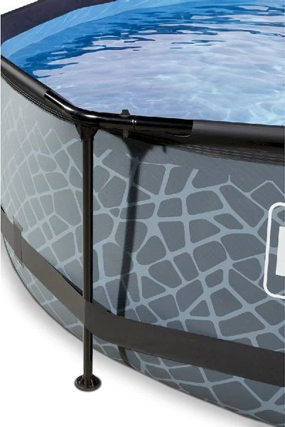 EXIT TOYS EXIT Stone Zwembad - 300 X 76 Cm - Met Filterpomp 4 EXIT TOYS EXIT Stone Zwembad - 300 X 76 Cm - Met Filterpomp - Afbeelding 2