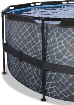 EXIT TOYS EXIT Stone Zwembad - 427 X 122 Cm - Met Zandfilterpomp En Trap -Zwembad En Varen 900 638 exit 30 27 14 00 int 3