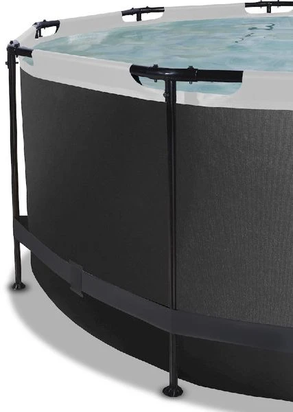 EXIT TOYS EXIT Black Leather Zwembad - 360 X 122 Cm - Met Zandfilterpomp En Trap 5 EXIT TOYS EXIT Black Leather Zwembad - 360 X 122 Cm - Met Zandfilterpomp En Trap - Afbeelding 3