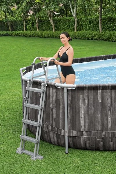 Bestway Power Steel Oval Zwembad - 732 X 366 X 122 Cm - Met Filterpomp En Accessoires - Afbeelding 9