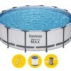 Bestway Steel Pro MAX Zwembad - 366 X 100 Cm - Met Filterpomp En Accessoires -Zwembad En Varen bestway steel pro max zwembad 366 x 100 cm