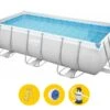 Bestway Power Steel Rectangular Zwembad - 412 X 201 X 122 Cm - Met Zandfilterpomp En Accessoires -Zwembad En Varen estway power steel rectangular zwembad 412 x 201 x 122 cm 1