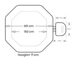 Intex Pure Spa Jet & Bubble Deluxe Opblaasbare Spa - 4 Persoons -Zwembad En Varen intex jetbubble deluxe 4persoons afmetingen