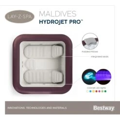 Bestway Lay-Z Spa Maldives Hydrojet Pro Opblaasbare Spa - 7 Persoons -Zwembad En Varen maldives spa 1