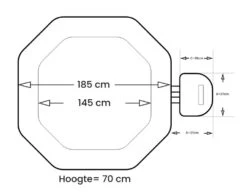 NetSpa Python Opblaasbare Spa - 6 Persoons 15 NetSpa Python Opblaasbare Spa - 6 Persoons -Zwembad En Varen netspa python afmetingen