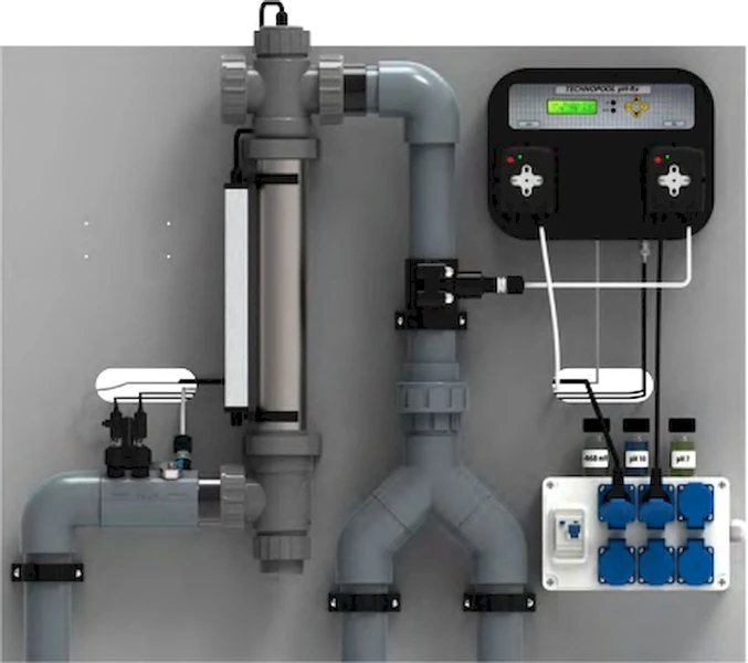 Technopool PH/RX (chloor+pH) Desinfectiepaneel 3 Technopool PH/RX (chloor+pH) Desinfectiepaneel
